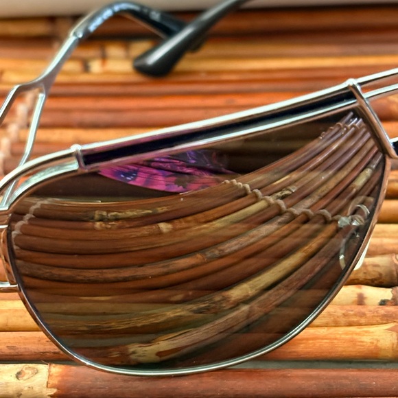 Michael Kors Silver Frame Sunglasses with Dark Lenses Comes With Case main image 7